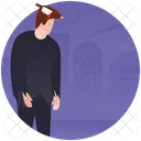 Spooky Man Scary Human Halloween Costume Icon