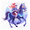 Spooky Rider Skull Character Scary Icon