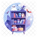 Spooky Shelf Cupboard Scary Icon