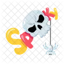 Spooky Skull Scary Skull Creepy Skull Symbol