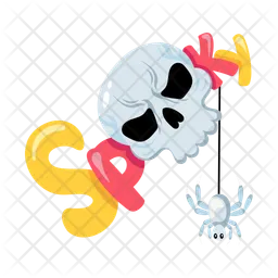 Spooky Skull  Icon