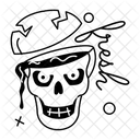 Spooky Skull Scary Skull Creepy Skull Icon