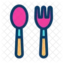 Feeding Spoon Baby Spoon Baby Fork Icon