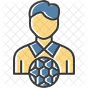 Sport Soccer Playing Icon