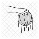 Half Tone Dribbling Basket Ball Illustration Basket Ball Sport Icon