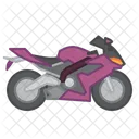 Mototrcycle Sportbike Racing Icon