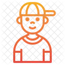Sport Boy Cap Child Icon