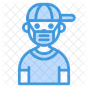 Sport Boy With Mask Icon