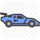 Sport Car Race Vintage Icon