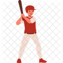 Sport Character Baseball Icon