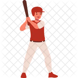 Sport Character Baseball  Icon
