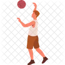 Sport Character Basketball Icon