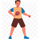 Sport Character Table Tennis Icon