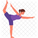 Sport Character Yoga Icône