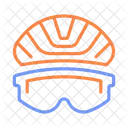 Sports Glasses Protective Gear Sports Helmet Icon