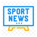 Sport News Tv Icon