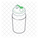 Fitnessflasche Sportflasche Energydrink Symbol