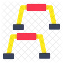 Sporthurden Barrieren Barrikaden Symbol