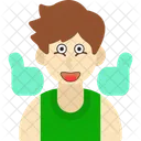 Sportive Boy Sportive Active Icon