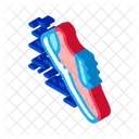 Sportive Sneaker Speed Icon