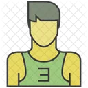 Mann Sportler Avatar Symbol