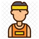 Athlet Avatar Sportler Symbol