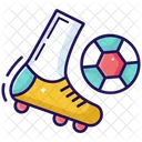 Playing Soccer Football Playing Outdoor Game Icon