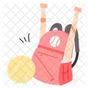 Sports Backpack Gear Icon