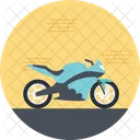 Sports Motorcycle Riding Icon