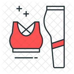 Sports Bra And Pants  Icon