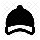 Cricket Cap Headpiece Headwear Icon