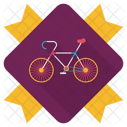 Sports Cycling Badge  Icon