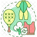 Sports equipment, sportswear  Icon