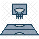 Sports Hall Basket Ball Basketball Court Icon