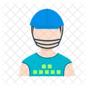 Sports Man Helmet Icon