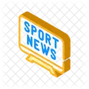 Sport News Isometric Icon