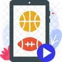 Sports Videos Sports Streaming Games Videos Icon