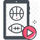 Sports Videos Sports Streaming Games Videos Icon