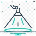 Spotlight Lightbulb Electric Icon