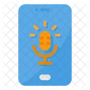 Mikrofon Smartphone Aufnahme Symbol