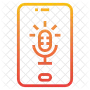 Mikrofon Smartphone Aufnahme Symbol