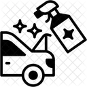 스프레이 세척 자동차 휠 아이콘