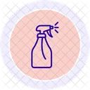 Spray Bottle Color Circle Icon Icon