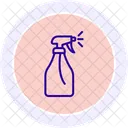 Spray Bottle Color Circle Icon Icon