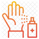 Limpieza De Manos Spray Alcohol Icon