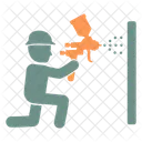 Spray Gun Construction Engineer Icon