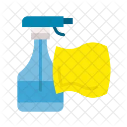 Sprayer With Cloth  Icon