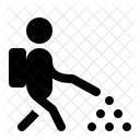 Spraying Man Insecticide Icon