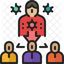 Spread People Infection Icon