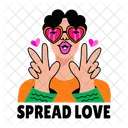 Spread Love Romantic Lovely Icon